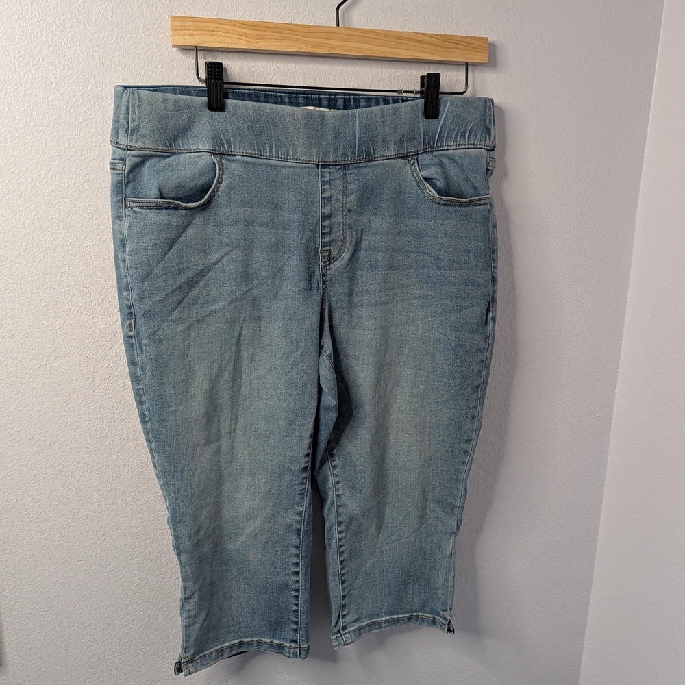 Lane Bryant Cropped Jeans‎ Womens 14P Stretch Denim Capri Pants